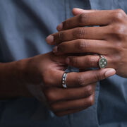 Tate silver signet ring